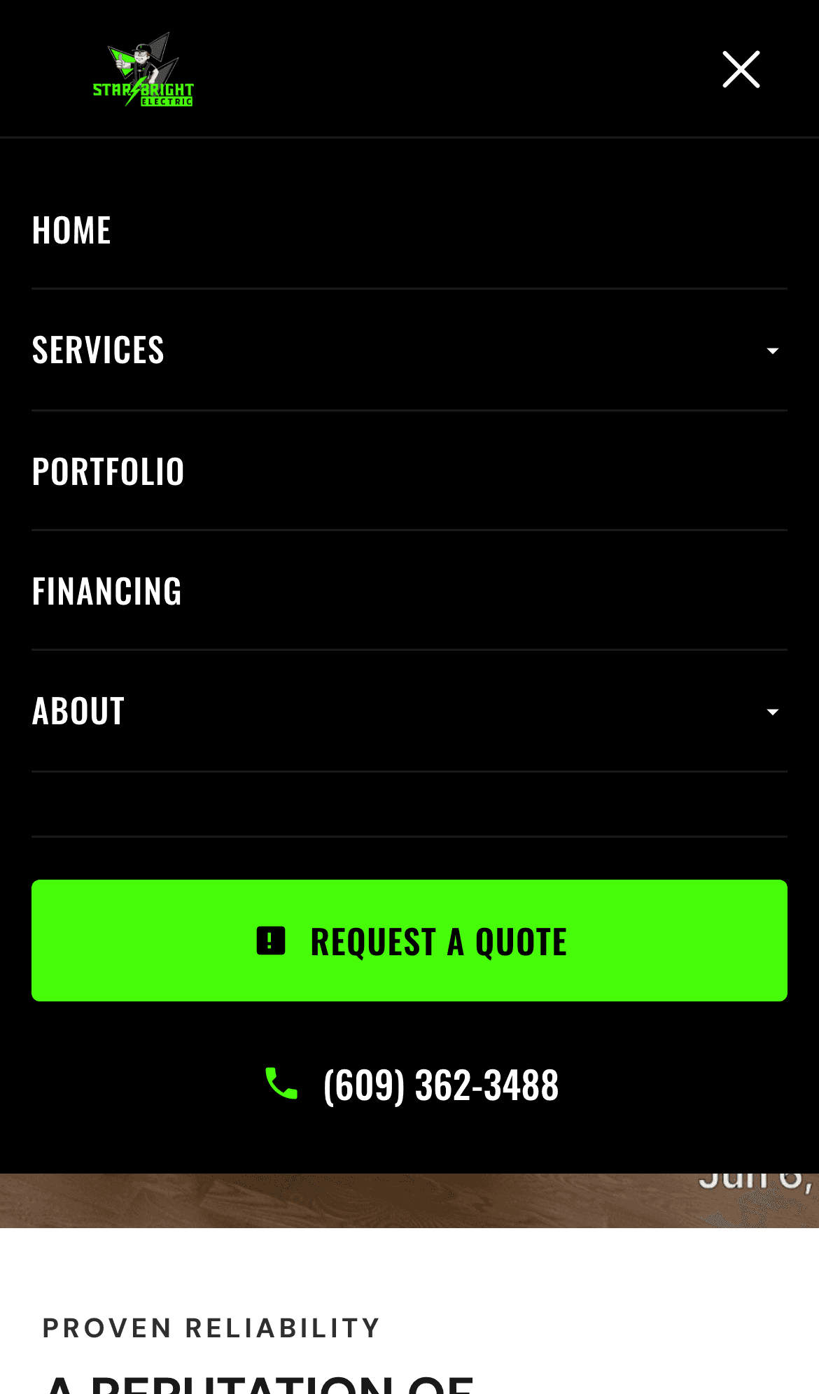 New mobile navigation
